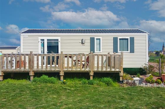 Mobil-home PMR 4 personnes 2 chambres au Camping Loire et Châteaux à Bréhémont en Indre et Loire proche de Tours et Saumur, près des châteaux de La Loire